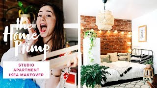 Stunning Studio Apartment Makeover On A Budget  Ikea Hacks  The Home Primp [upl. by Ibbed]