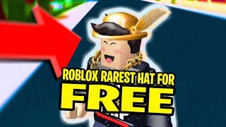 The Rarest Hat In Roblox For FREE Golden Roblox Bowler [upl. by Eneleh]