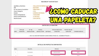 ¿Como CADUCAR una infracción de tránsito Papeleta M01 M02 M03 M04 M05 [upl. by Sivrahc861]