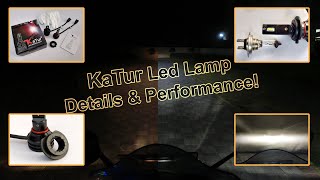 KaTur H7 LED Headlight Lamp 28 watt  Proper Upgrade  Yamaha R3 LED Headlight Upgrade [upl. by Evol]