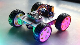 How to Make DIY Arduino SmartPhone controlled WiFi car Using NodeMCU Esp8266 L298N Motor Driver [upl. by Novj896]