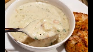 New England Clam Chowder  Easy stovetop method [upl. by Wende]