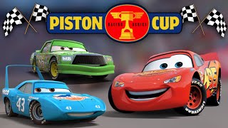 Disney Cars  All 36 Piston Cup Racers  Crazy Cars 7 [upl. by Lovel341]