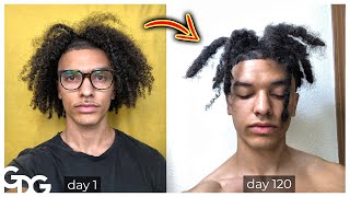 4 Month Freeform Dreadlocks Transformation [upl. by Yetsirhc128]