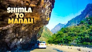 Shimla to Manali Road Trip by Car via Kullu  Shimla  Manali Tour [upl. by Labinnah]