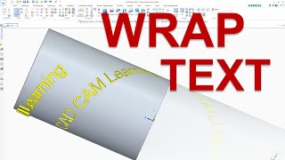 Solid Edge Tutorials 50  How To Use Wrap Text  ExtrudeCutout [upl. by Christal505]