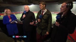 Immense performance when you consider everything that went on last week  OCallaghan on Munster [upl. by Fitts]