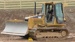 CAT D5G Bulldozer Backfilling and Fine Grading [upl. by Sewellyn]