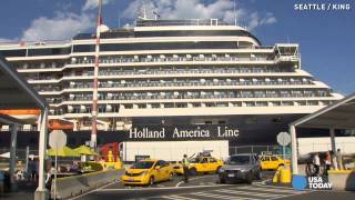 Cruise ship returns to port after deadly plane crash [upl. by Oglesby]