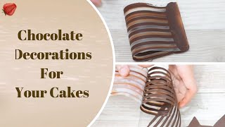 Learn how to make amazing chocolate decorations for your cakes cupcakes amp desserts [upl. by Aidnac78]