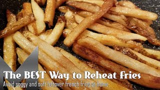 Best Way to ReHeat Leftover french fries  Mediocre Coffee [upl. by Odrahcir836]