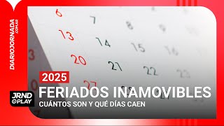 ▶ INFORME  Feriados inamovibles 2025  ¿Cuántos son y qué días caen [upl. by Idona951]