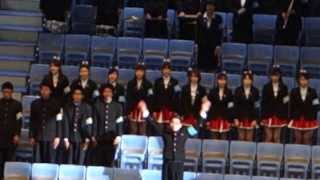 2013年4月12日 東大入学式 合唱「ただ一つ」 エール 東京大学運動会応援部 University of Tokyo Entrance ceremony [upl. by Assenar713]