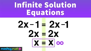 Infinite Solutions Equations Explained [upl. by Glynias]