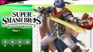 Ike Path of Radiance Voices  Super Smash Bros Ultimate [upl. by Sine243]