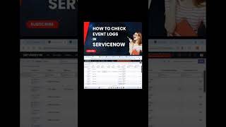 Process of Checking Event Logs in ServiceNow [upl. by Harihs]