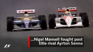 Mansell And Senna Battle In Barcelona  1991 Spanish Grand Prix [upl. by Korrie869]