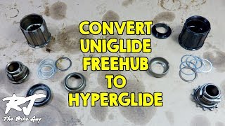 How To Convert Uniglide Freehub To Hyperglide Freehub [upl. by Enilrad]