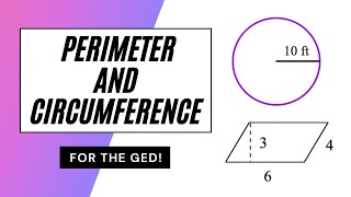 GED Perimeter and Circumference [upl. by Jeroma718]