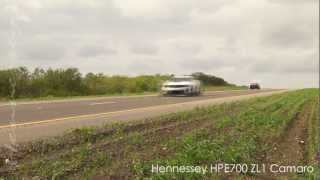 Hennessey ZL1 Camaro Runs 2039 MPH on Texas Toll Road [upl. by Aisena]