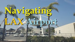 Driving Los Angeles 🇺🇸 International Airport LAX Arrivals Level January 2024 California USA [upl. by Fredelia]