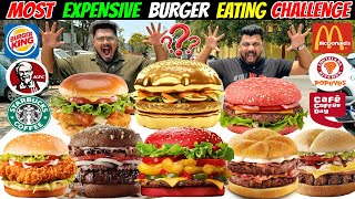 We Tried Every Big Brands Burger in India  MOST EXPENSIVE BURGERS Challenge🔥 Ep743 [upl. by Ayikur654]