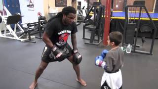 Dewey Cooper complete training lesson with amateur boxer [upl. by Hsuk]