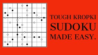 Kropki Sudoku How to solve a Tough Kropki Sudoku 2020 [upl. by Aronoff]