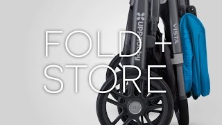 UPPAbby Vista Stroller  Fold  Store [upl. by Yespmed]