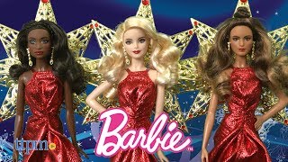 2017 Holiday Barbie Dolls from Mattel [upl. by Seraphim]