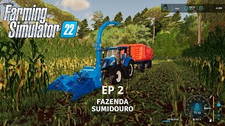 Mega Colheita De Milho Pra Silagem Ep 2  Fazenda Sumidouro  Farming Simulator 22 [upl. by Irwinn]