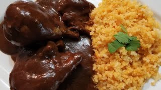 POLLO EN MOLE  CHICKEN IN MOLE SAUCE DOÑA MARIA [upl. by Farman]