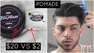 Mens Hair  2 vs 20 Product Pomade [upl. by Zachery361]