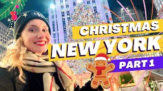 Christmas in New York 2023 Part 1 Christmas trip to NYC [upl. by Dietz]