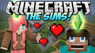 Minecraft  THE SIMS in Minecraft Minecraft Comes Alive  Mod Showcase 151 [upl. by Finbar]