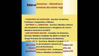 XII Encontro de Contadores de Histórias de Sergipe [upl. by Enomsed]