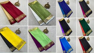 🤩Pure Mysore silksarees🤩110gsm thicknessPrice 10800Silk mark certified💕 Temple halfamphalf pattern💕 [upl. by Aranahs]