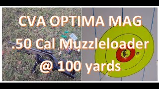 CVA Optima Magnum 50 Cal Muzzleloader ACCURACY  100 yards [upl. by Anwadal]