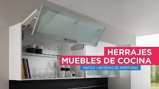 Hafele Herrajes modernos para cocinas y muebles Sistemas de aperturas inteligentes 2021 [upl. by Enamrej]