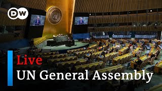 Live UN General Assembly meets in New York  DW News [upl. by Esinek]