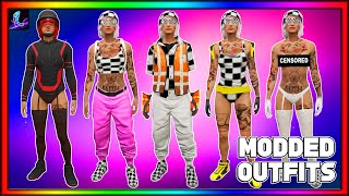 NEW WORKAROUND GTA 5 ONLINE HOW TO GET MULTIPLE FEMALE MODDED OUTFITS GTA 5 Clothing Glitches [upl. by Cosma]