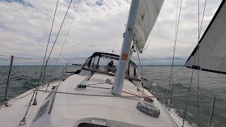 Sailing Lake Erie Catalina 30 Sandusky to Huron [upl. by Annoyk]