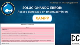 Solucionando ERROR quotAcceso denegado en phpmyadmin xampp  Mysqlquot [upl. by Aekal]