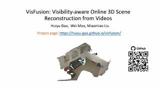 CVPR 2023 Paper VisFusion  Visibilityaware Online 3D Scene Reconstruction from Videos Gao et al [upl. by Aynnek]