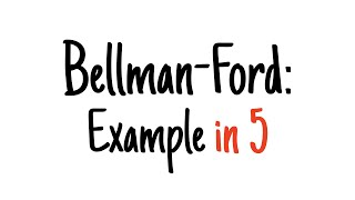 BellmanFord in 5 minutes — Step by step example [upl. by Adriano]