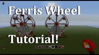 Minecraft How to make a Ferris Wheel Tutorial [upl. by Kaycee668]