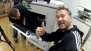 Maintenance Cleaning Copier RICOH MPC5503 Transfer Drum Fuser Tutorial [upl. by Atteroc]