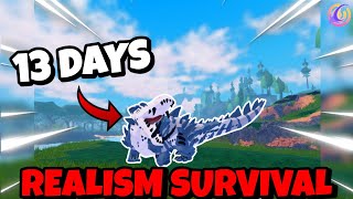 13 DAYS OF REALISIM SURVIVAL as KENDYLL💀  Roblox Creatures of Sonaria [upl. by Ellecram13]