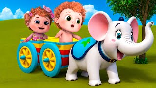 The Sneezing Song  Baby Elephant New Compilation  Nursery Rhymes and Kids Songs  Happy Bobo [upl. by Alesig882]