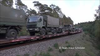 Ludmilla 233 3219 mit Militärzug in der Letzlinger Heide [upl. by Yssac244]